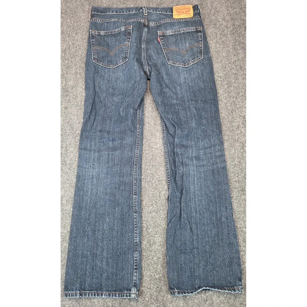 Levis 527 Jeans Mens 34x32 Blue Slim Boot Cut